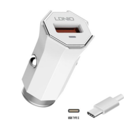 Cargador carro hexagonal USB-C