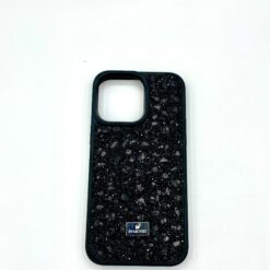 Funda iPhone 14 Pro Max negra brillante swarovski