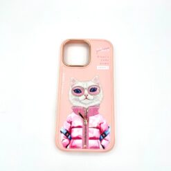 Funda iphone 16 pro max gatita rosa
