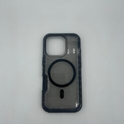 Funda brillante negra semi-transparente iPhone 16 pro