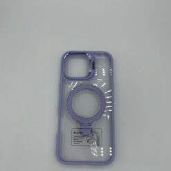 Funda metálica transparente con doble soporte iPhone 15 pro max