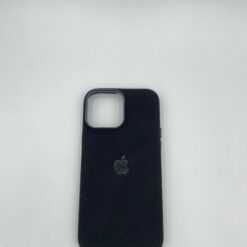 Funda negra en cuero iPhone 13 Pro Max